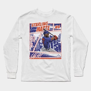 Starling Marte New York M Comic Long Sleeve T-Shirt